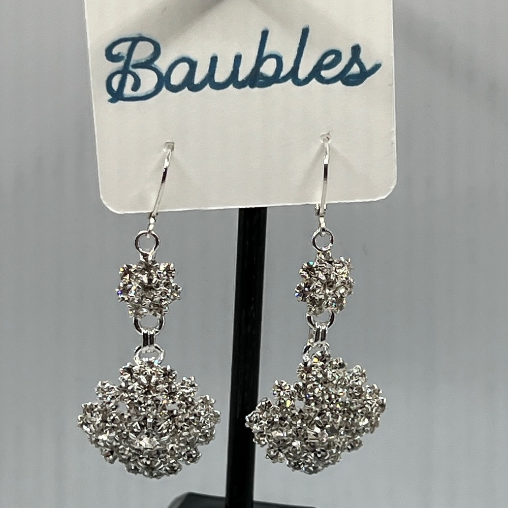 Baubles Chandelier Austrian Crystal Silver Earrings $12 EA or Bundle 3/$20